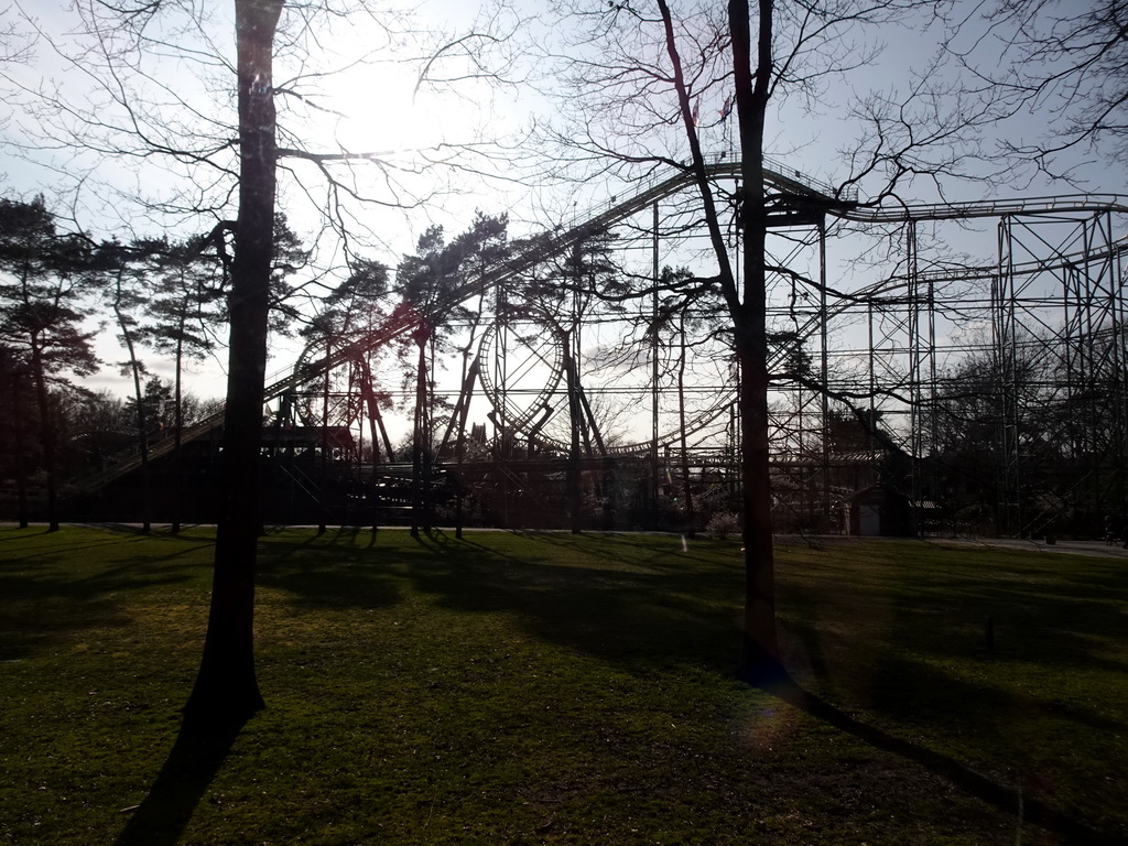 The Python attraction at the Ruigrijk kingdom, viewed from the train