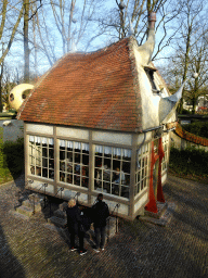 The Leerhuys building at the Laafland attraction at the Marerijk kingdom, viewed from the monorail