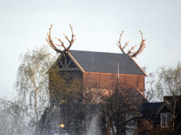 The Loonsche Land Hotel, viewed from the Aquanura lake at the Anderrijk kingdom