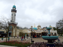 Front of the Fata Morgana attraction and the Bazaar souvenir shop at the Anderrijk kingdom