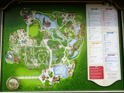 Map of the Efteling theme park