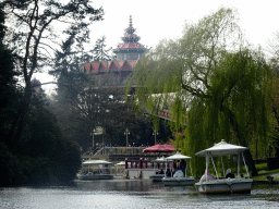 The Pagoda attraction and Gondolettas at the Gondoletta attraction at the Reizenrijk kingdom