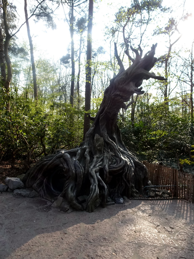 Tree house at the Gnome Village attraction at the Fairytale Forest at the Marerijk kingdom