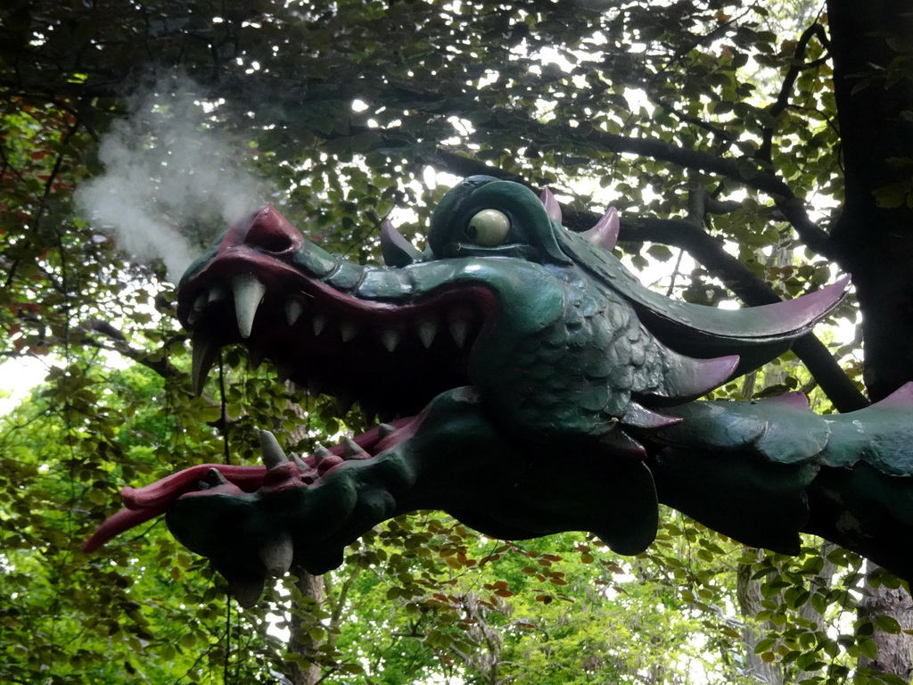 The Dragon attraction at the Fairytale Forest at the Marerijk kingdom