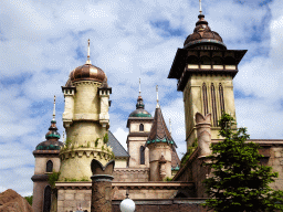 Towers of the Symbolica attraction at the Fantasierijk kingdom