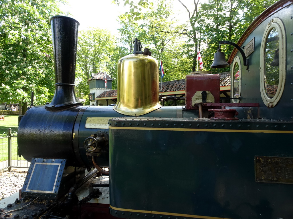 Locomotive in front of Train Station Marerijk at the Marerijk kingdom