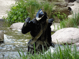 Actor on the stage of the Raveleijn theatre at the Marerijk kingdom, during the Raveleijn Parkshow