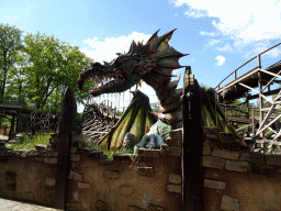 Dragon at the Joris en de Draak attraction at the Ruigrijk kingdom