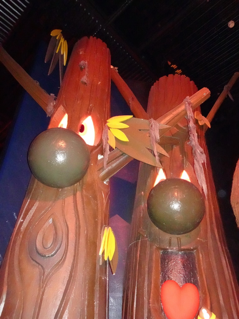 Trees at the African scene at the Carnaval Festival attraction at the Reizenrijk kingdom