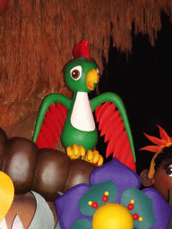 Bird at the African scene at the Carnaval Festival attraction at the Reizenrijk kingdom