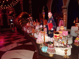 Jester Pardoes, King Pardulfus and lackey O.J. Punctuel at the Royal Hall in the Symbolica attraction at the Fantasierijk kingdom