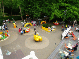The Kleuterhof playground at the Reizenrijk kingdom, viewed from the roof of the Panorama restaurant