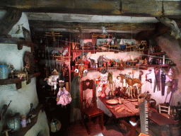 Interior of Geppetto`s House at the Pinocchio attraction at the Fairytale Forest at the Marerijk kingdom