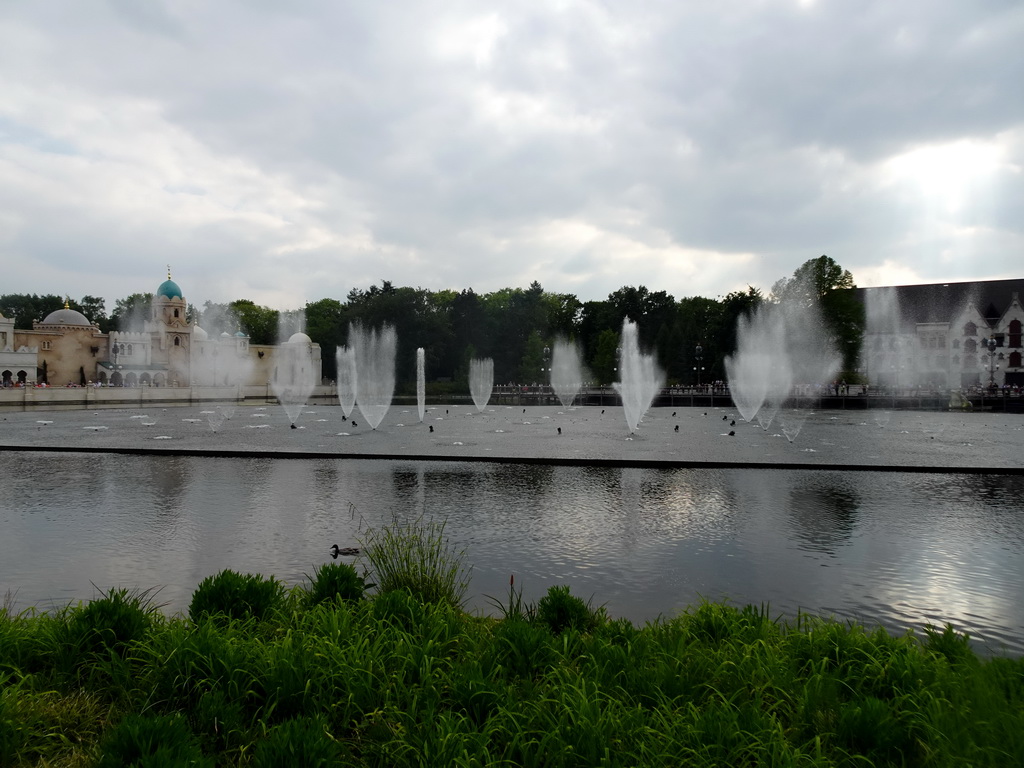 The Aquanura lake at the Fantasierijk kingdom, during the water show