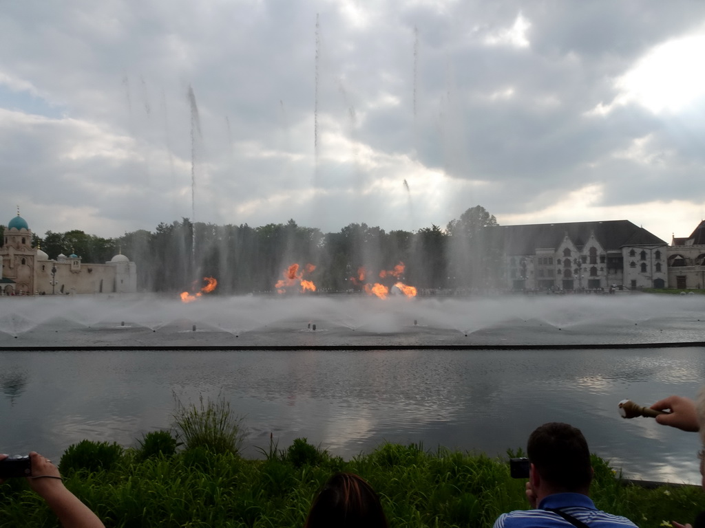 The Aquanura lake at the Fantasierijk kingdom, during the water show