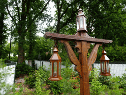 Street lantern at the Herautenplein square at the Fairytale Forest at the Marerijk kingdom