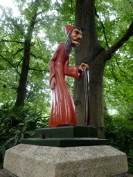 Witch statue at the entrance to the Fairytale Forest at the Marerijk kingdom