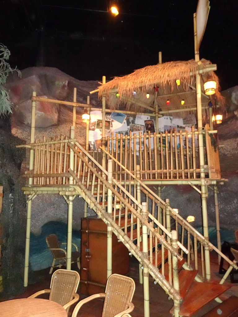 Tree house at the playground of the Octopus restaurant at the Anderrijk kingdom