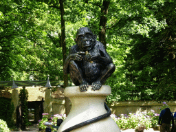 Monkey statue at the Kindervreugd playground at the Marerijk kingdom