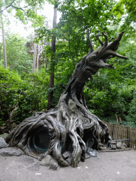 Tree house at the Gnome Village attraction at the Fairytale Forest at the Marerijk kingdom