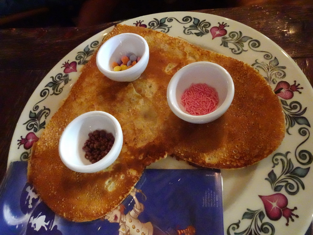 Max`s pancake at the Polles Keuken restaurant at the Fantasierijk kingdom