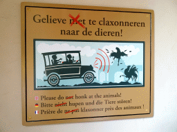 Sign at the Oude Tufferbaan attraction at the Ruigrijk kingdom