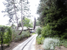 The Halve Maen attraction at the Ruigrijk kingdom, viewed from an automobile at the Oude Tufferbaan attraction