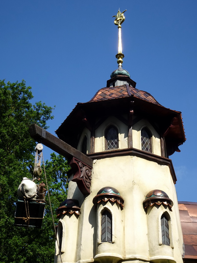Tower at the southeast side of the Polles Keuken restaurant at the Fantasierijk kingdom