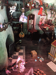 Interior of Geppetto`s House at the Pinocchio attraction at the Fairytale Forest at the Marerijk kingdom