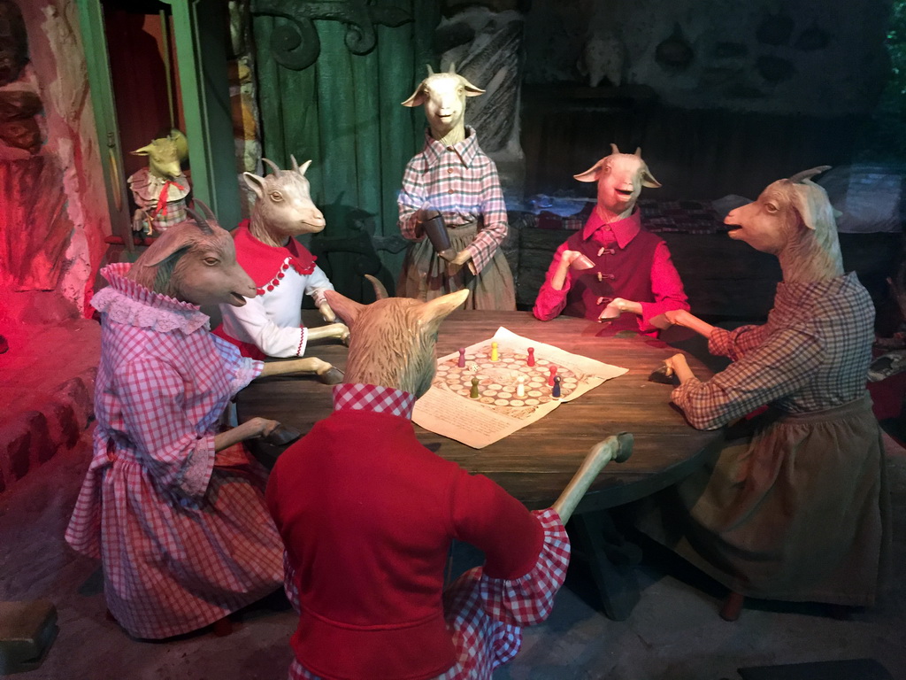 The Wolf and the Seven Kids attraction at the Fairytale Forest at the Marerijk kingdom