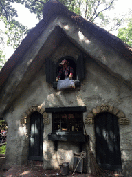 Front of the house at the Mother Holle attraction at the Fairytale Forest at the Marerijk kingdom