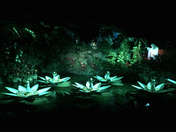 Interior of the Indian Water Lilies attraction at the Fairytale Forest at the Marerijk kingdom