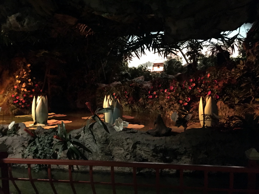 Interior of the Indian Water Lilies attraction at the Fairytale Forest at the Marerijk kingdom