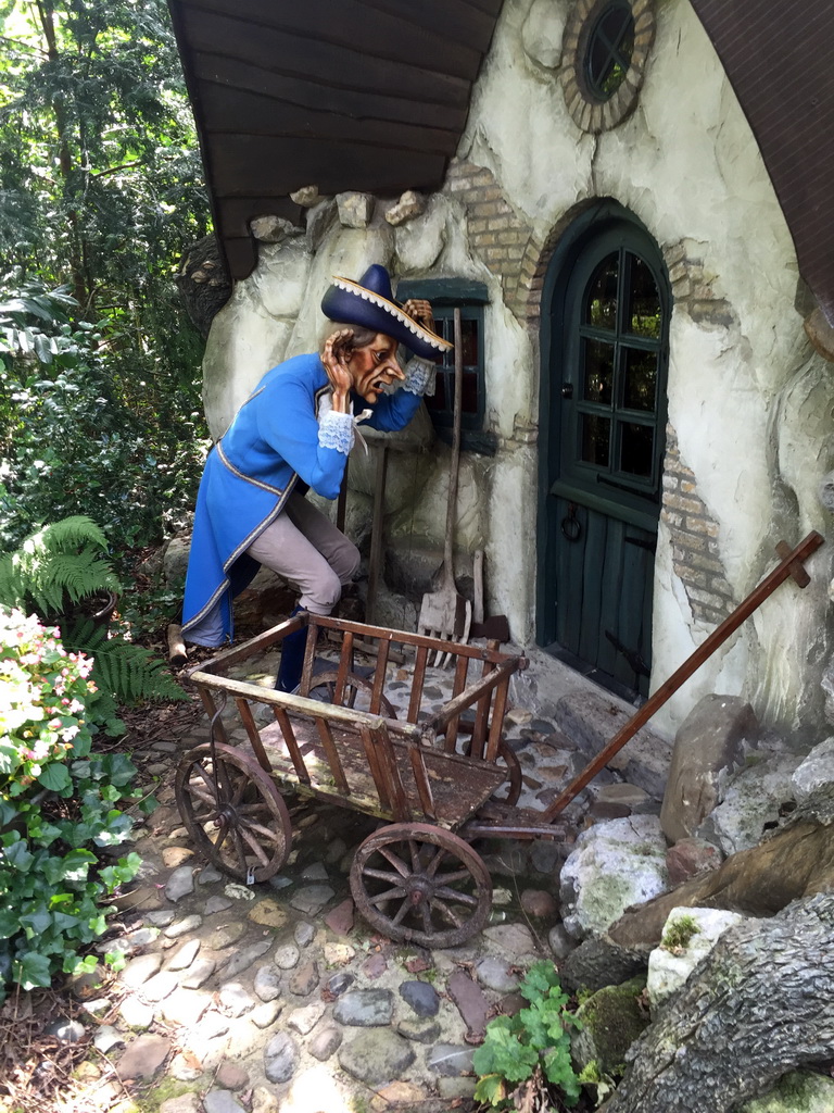 Front left side of the Rumpelstiltskin attraction at the Fairytale Forest at the Marerijk kingdom