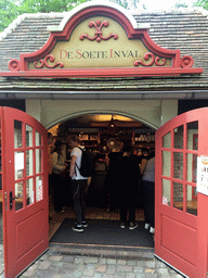 Candy shop `De Soete Inval` at the Anton Pieck Plein square at the Marerijk kingdom