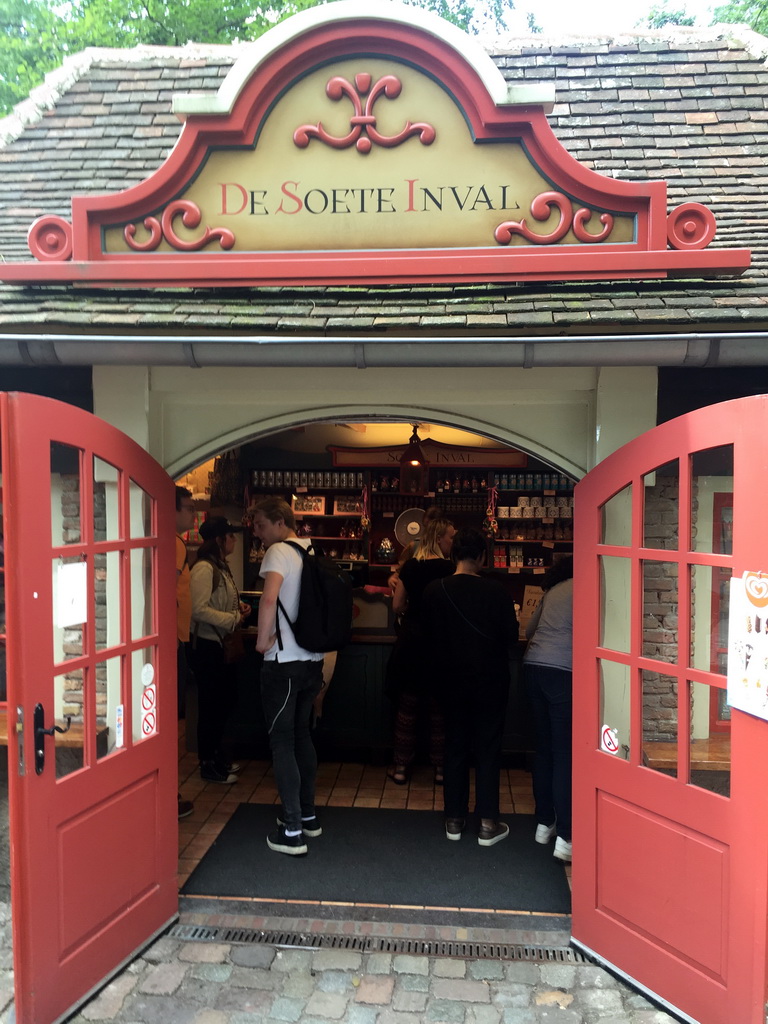 Candy shop `De Soete Inval` at the Anton Pieck Plein square at the Marerijk kingdom