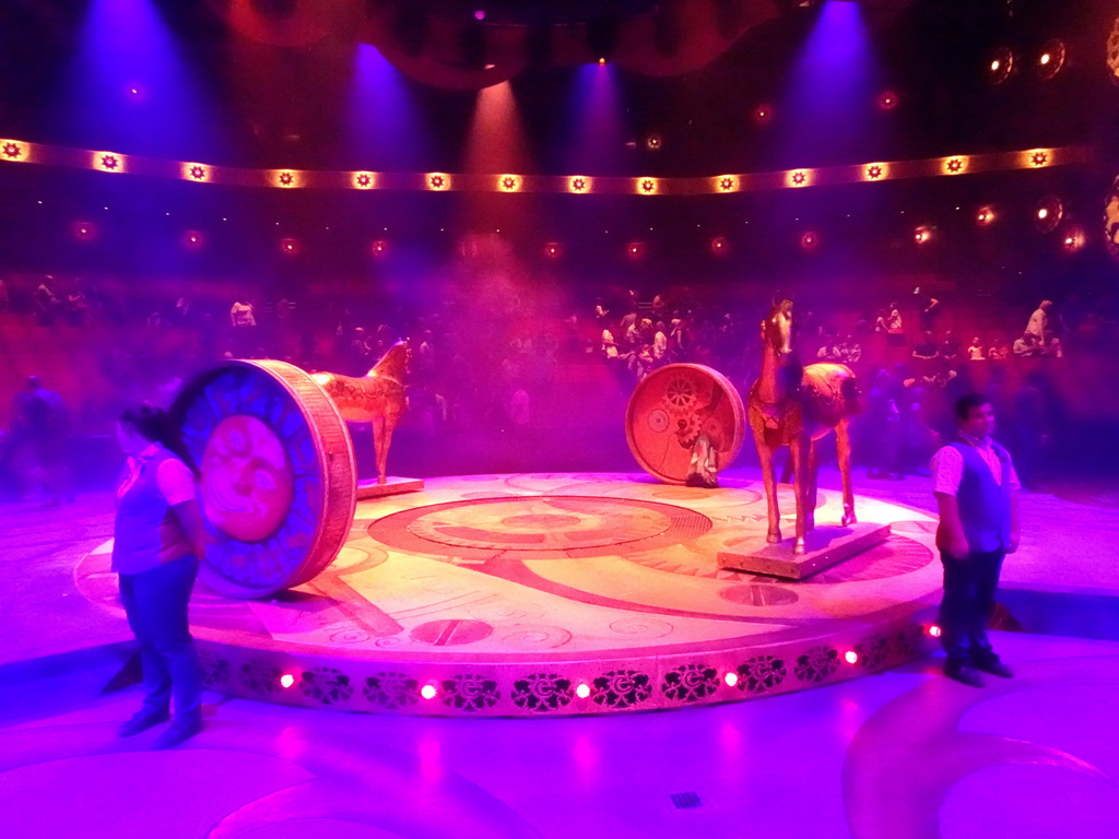 Interior of the Efteling Theatre at the Anderrijk kingdom, just after the musical `Caro`