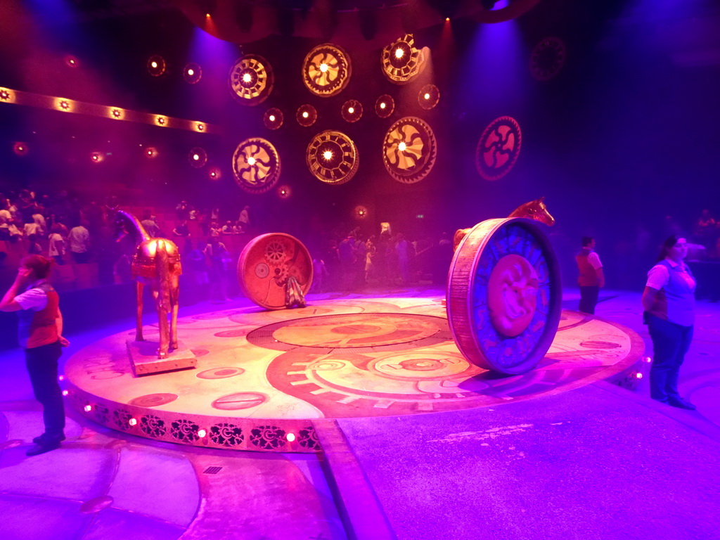 Interior of the Efteling Theatre at the Anderrijk kingdom, just after the musical `Caro`