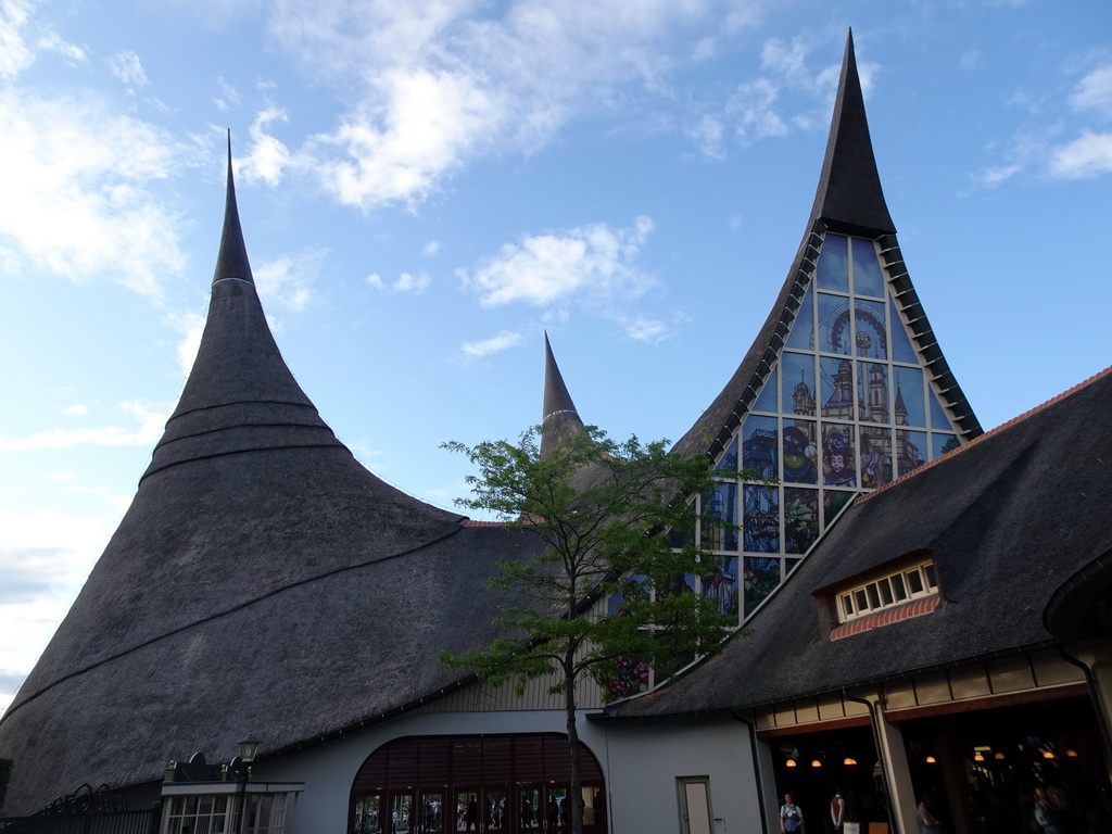 Back side of the House of the Five Senses, the entrance to the Efteling theme park