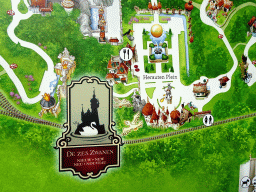 Map with the new Six Swans attraction at the Fairytale Forest at the Marerijk kingdom