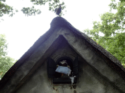 Mother Holle at the Mother Holle attraction at the Fairytale Forest at the Marerijk kingdom