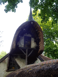 Top of the Lal`s Brouwhuys building at the Laafland attraction at the Marerijk kingdom, viewed from the Kindervreugd playground