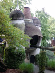 The Lavelhuys building at the Laafland attraction at the Marerijk kingdom, viewed from the monorail