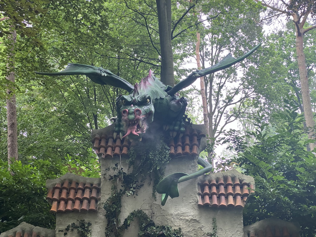 The Dragon attraction at the Fairytale Forest at the Marerijk kingdom