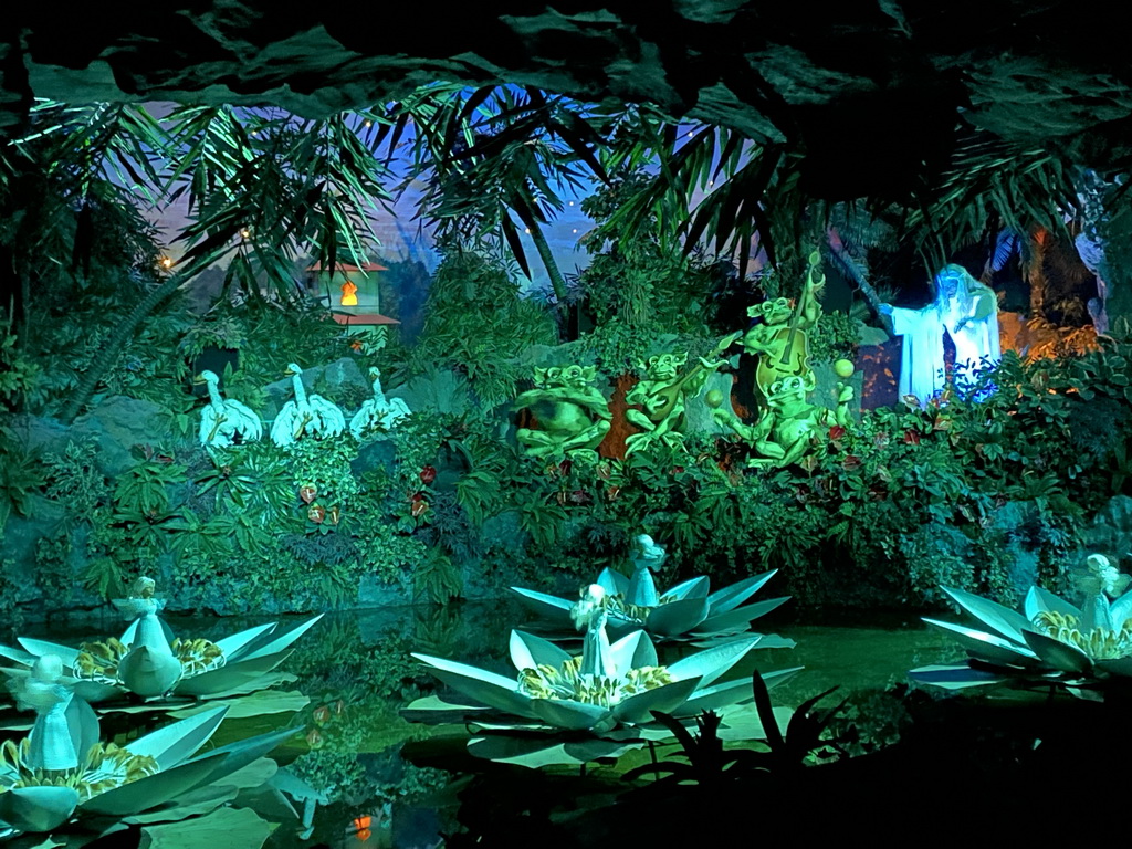 Interior of the Indian Water Lilies attraction at the Fairytale Forest at the Marerijk kingdom