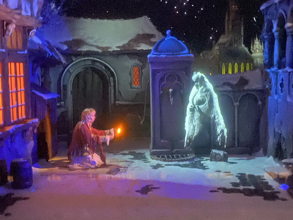 Interior of the Little Match Girl attraction at the Fairytale Forest at the Marerijk kingdom