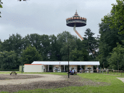 The Speelweide and the Pagoda attraction, viewed from the Dubbele Laan road from the Marerijk kingdom to the Reizenrijk kingdom