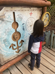 Max doing a puzzle at the Nest! play forest at the Ruigrijk kingdom