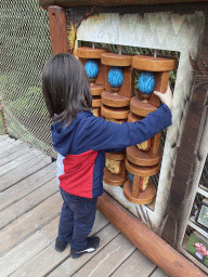 Max doing a puzzle at the Nest! play forest at the Ruigrijk kingdom