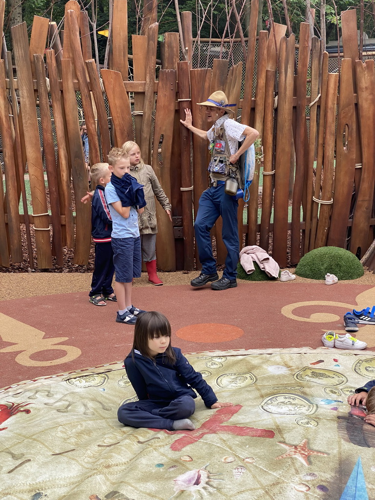 Max on a pillow at the Nest! play forest at the Ruigrijk kingdom